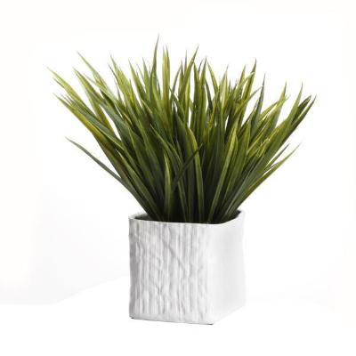 Grass/White Ceramic - 12" x 12"