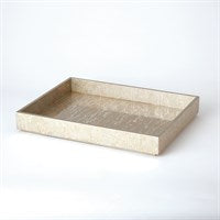 Champagne Silver Leaf Tray - Small