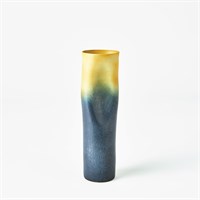 Indent Vase - Grey/Yellow Skinny