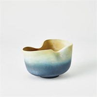 Indent Bowl - Grey/Yellow