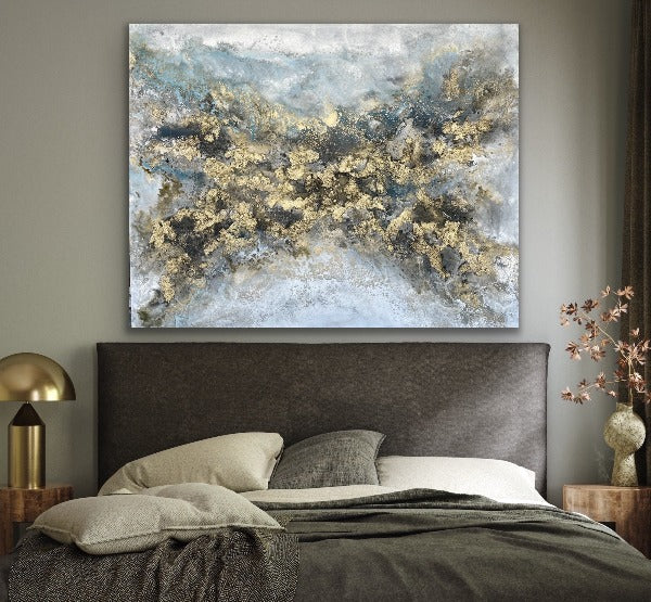 Golden Sky IV - 48”W x 60”H