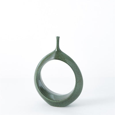 Open Ring Vase Emerald - Small
