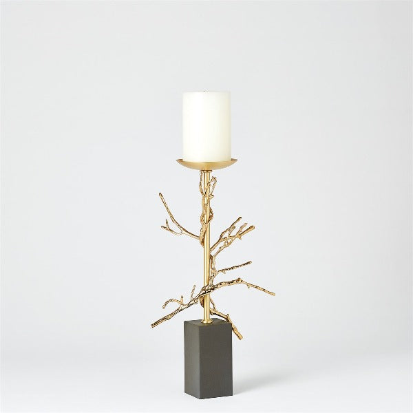 Twig Brass Candleholders - Large
