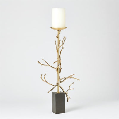 Twig Brass Candleholders - Small