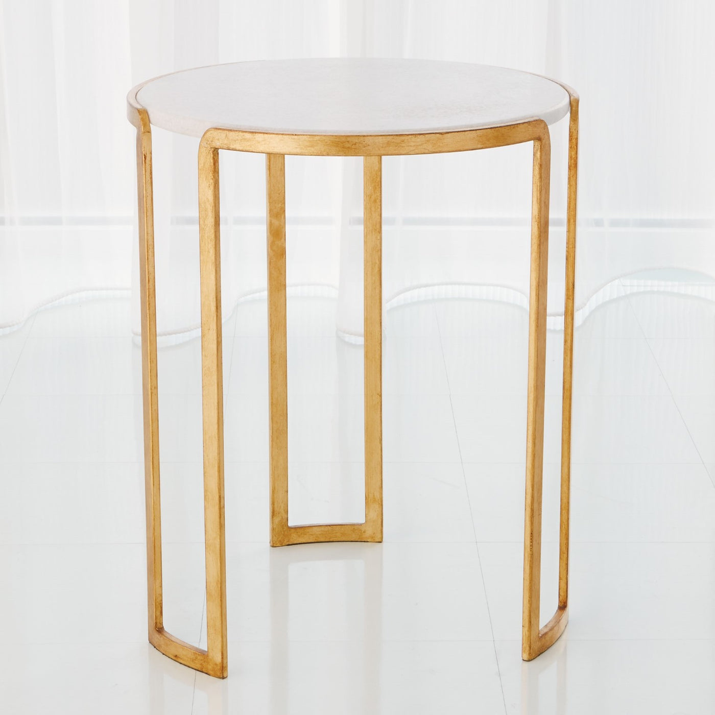 Channel Accent Table -Gold Leaf