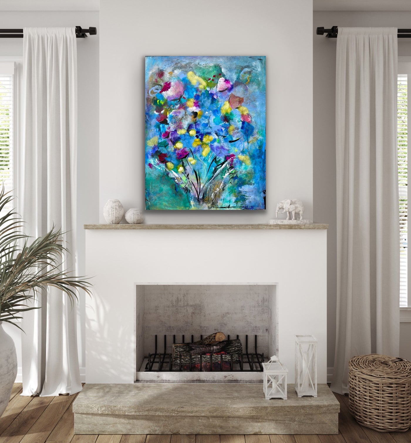 Bloom Burst - 24”W x 30”H