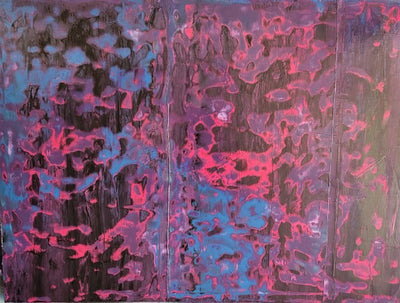 Channeling Lisa Frank - 36”W x 48”H