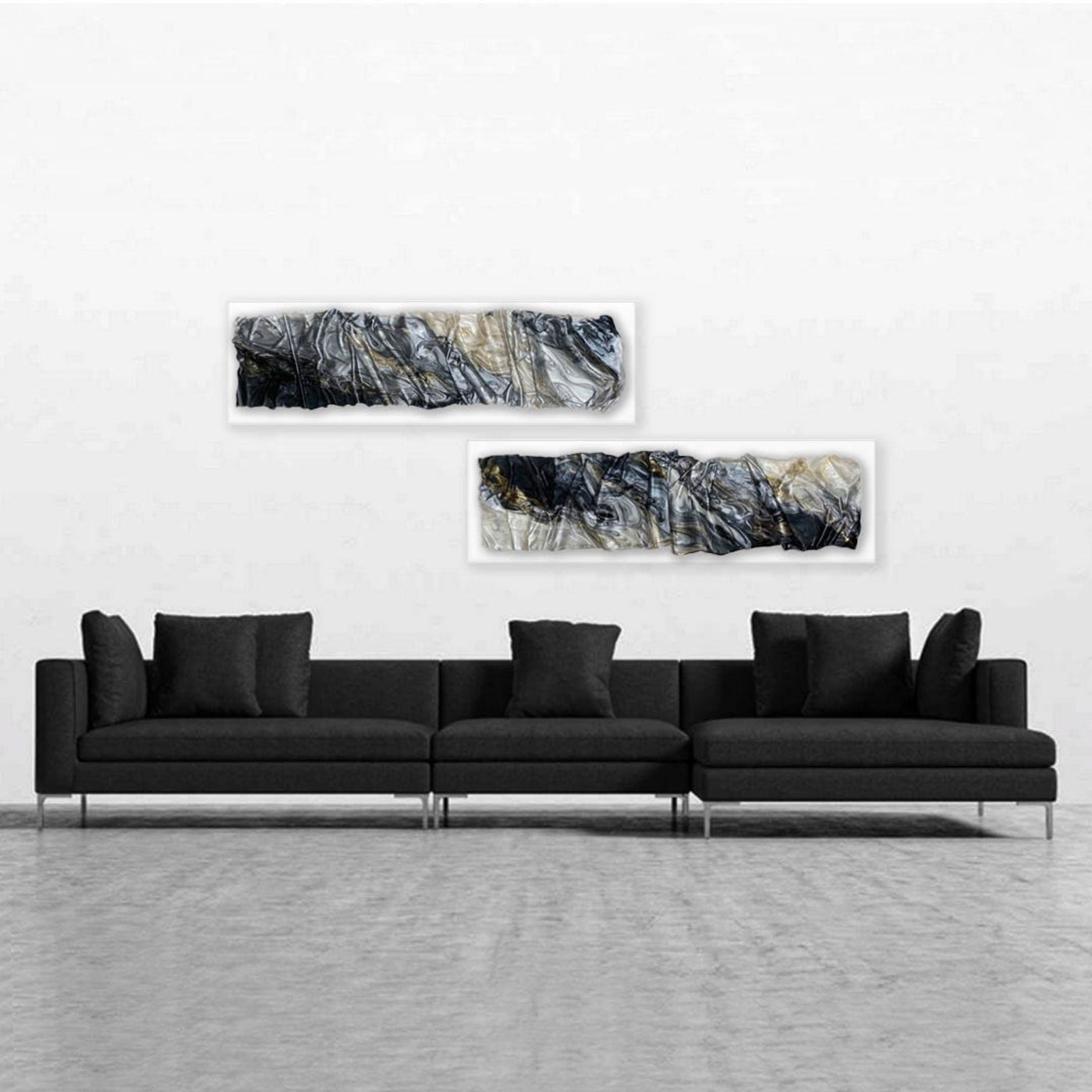 Meteor I & II - 18”W x 60”H
