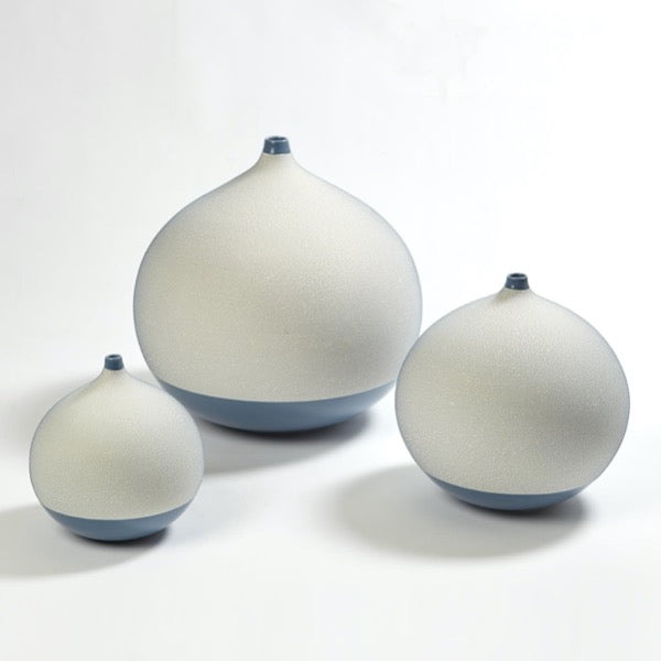 Pixelated Ball Vase Small - Blue