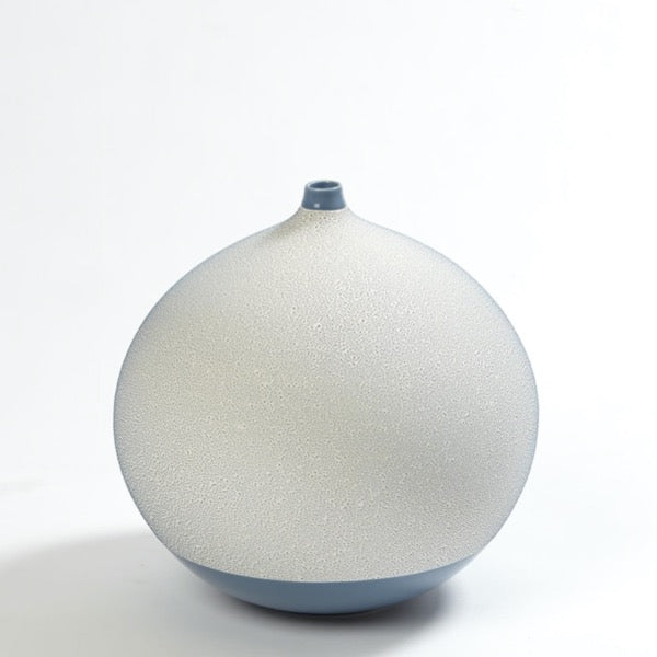 Pixelated Ball Vase Medium- Blue