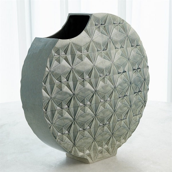 Geometric Vase - Azure Large